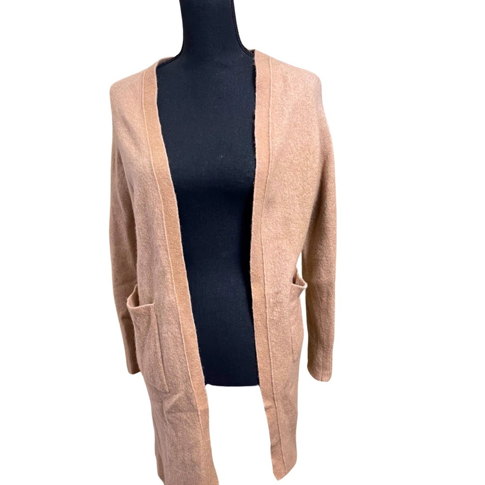 Banana Republic Pinkish Brown Wool Long Cardigan - Size Small